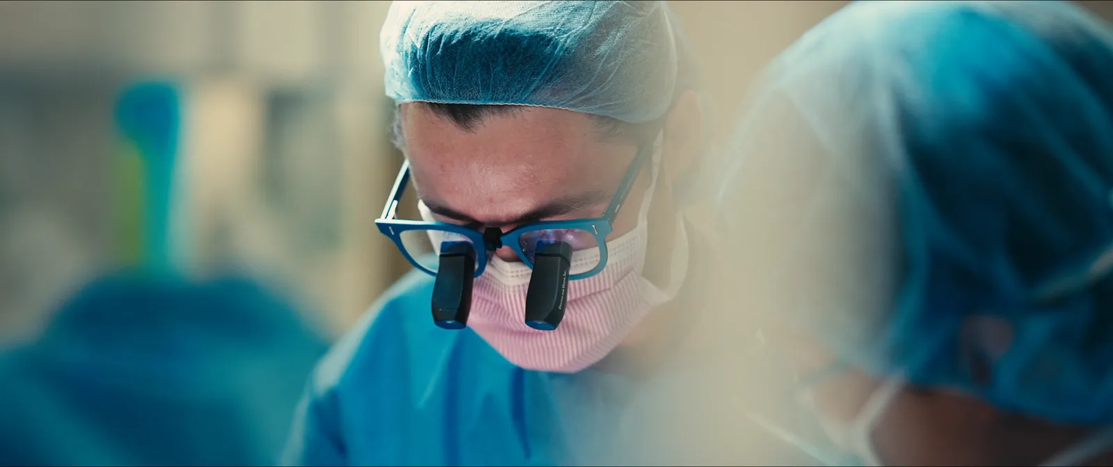 Surgeons at work in an operating room